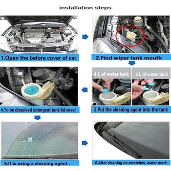 

Hot 2018 Multifunctional Solid Effervescent Cleaner Car Care Windshield Glass Cleaner Anti-aging to Wiper Blade