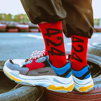 

Epous 2019 New Hip Hop Popsocket Ankle Crew Harajuku Cool White Mens Off Fashion Novelty Korean Style Gift for Men Short Socks