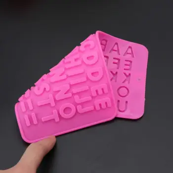 

26 Alphabet Letters Ice Cube Tray Silicone Mold Resin Jewelry Making Craft Tool N58F