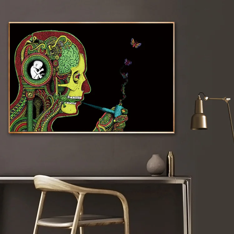 PSYCHEDELIC плакаты европейские и американские абстрактные современные исследования гостиной украшения висячая