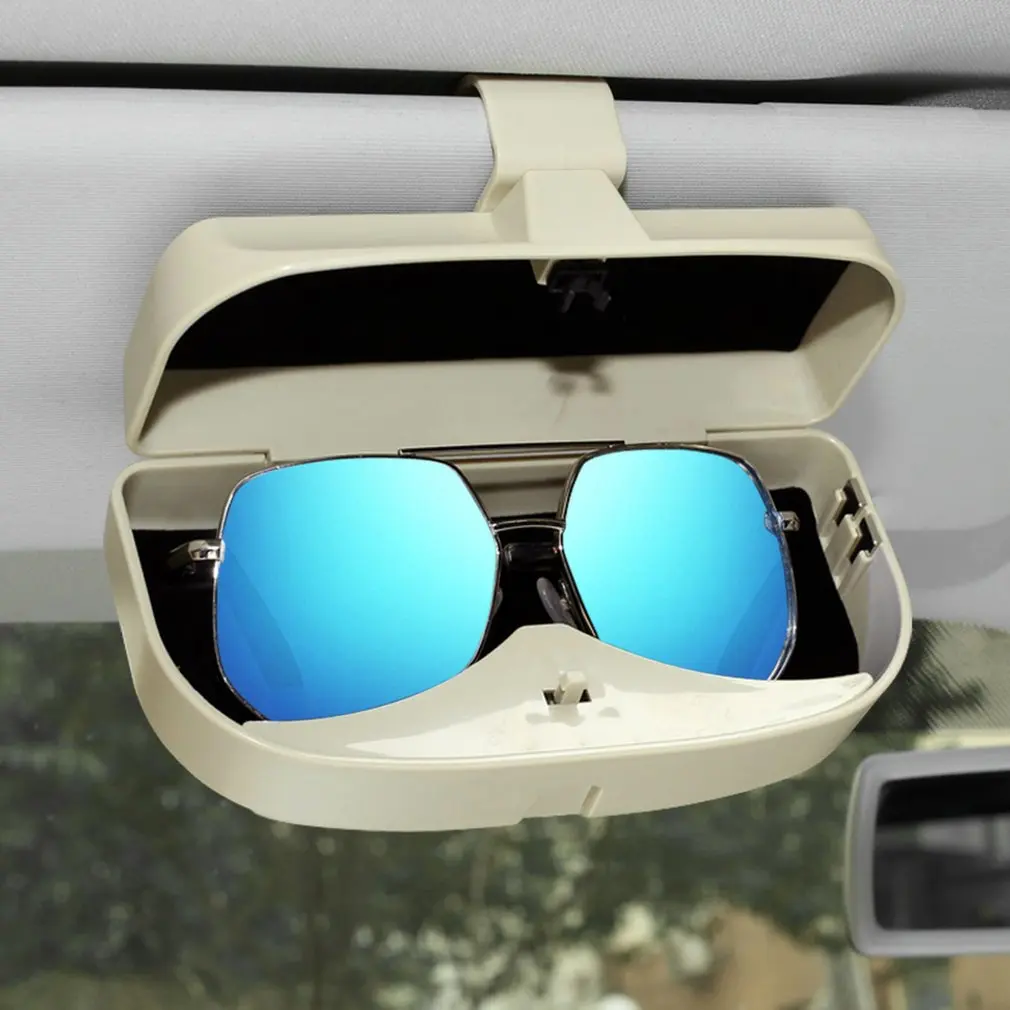 Car Glasses Storage Box Sunglasses Carrying Case Hard Case Protective