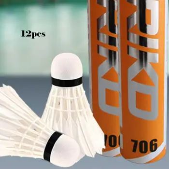 

Badminton Shuttlecocks Goose Feather Badminton Balls Outdoor Sport Badminton Accessories Durable Badminton