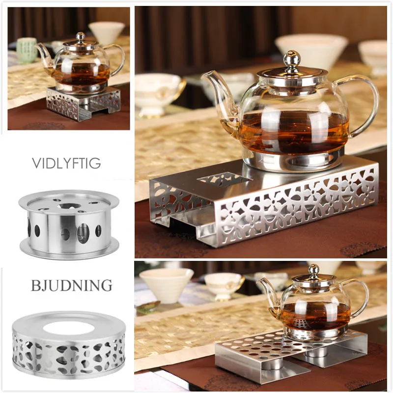 

430 Stainless Steel la zhu lu Warm Tea Stove Tea Pot Tea Set Tea Heating Base Maintaining Furnace Teapot Warmer Tea Warmer