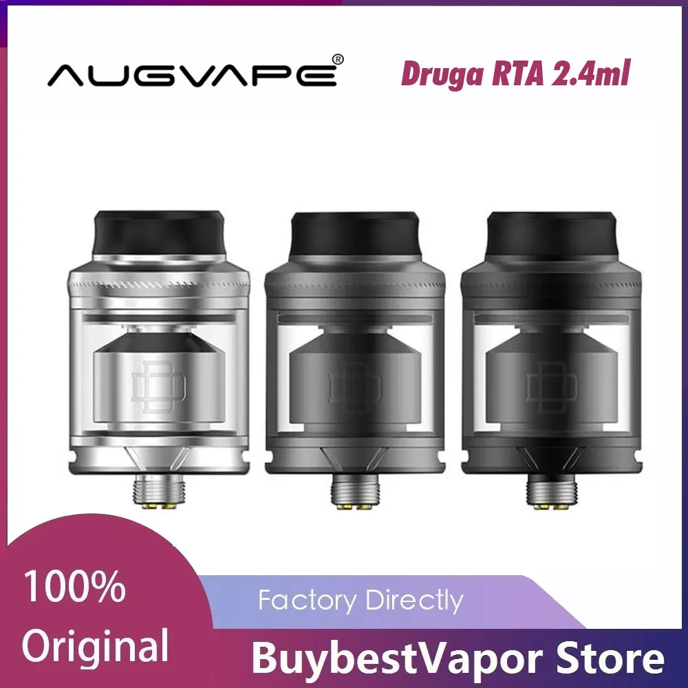 Новинка оригинальный испаритель Augvape Druga RTA с испарителем низкопрофильный