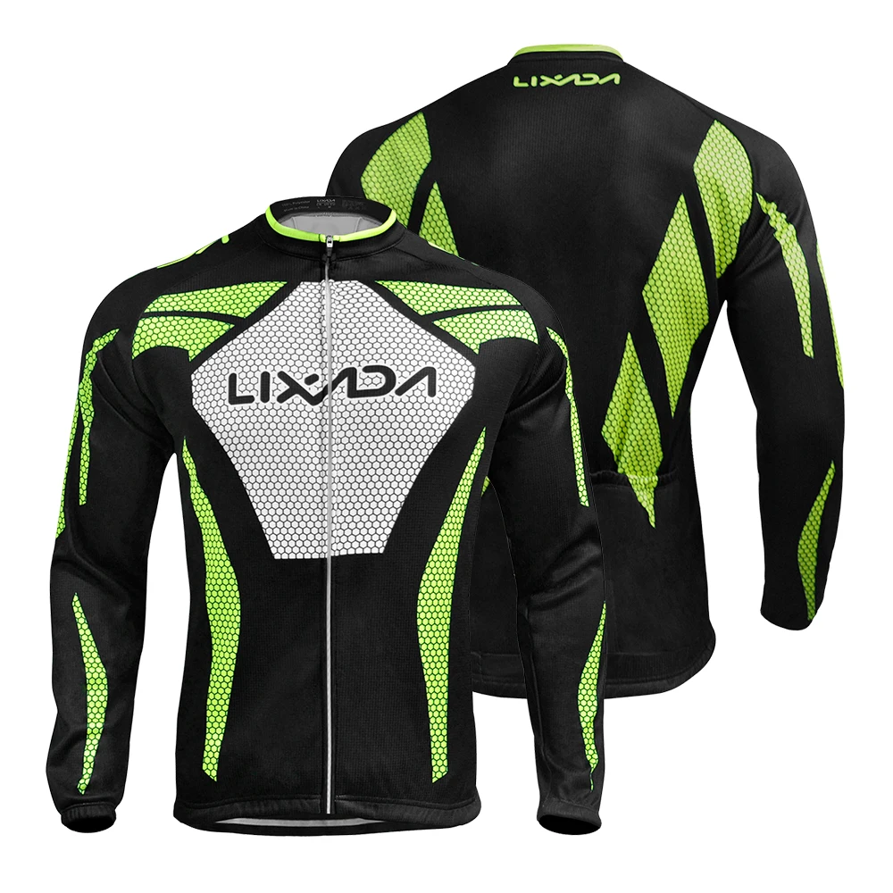 

New Men's Cycling Jersey Set Winter Long Sleeve Riding Coat Pants Thermal Fleece Cycling Clothing Bicycle 3D Padded Trousers