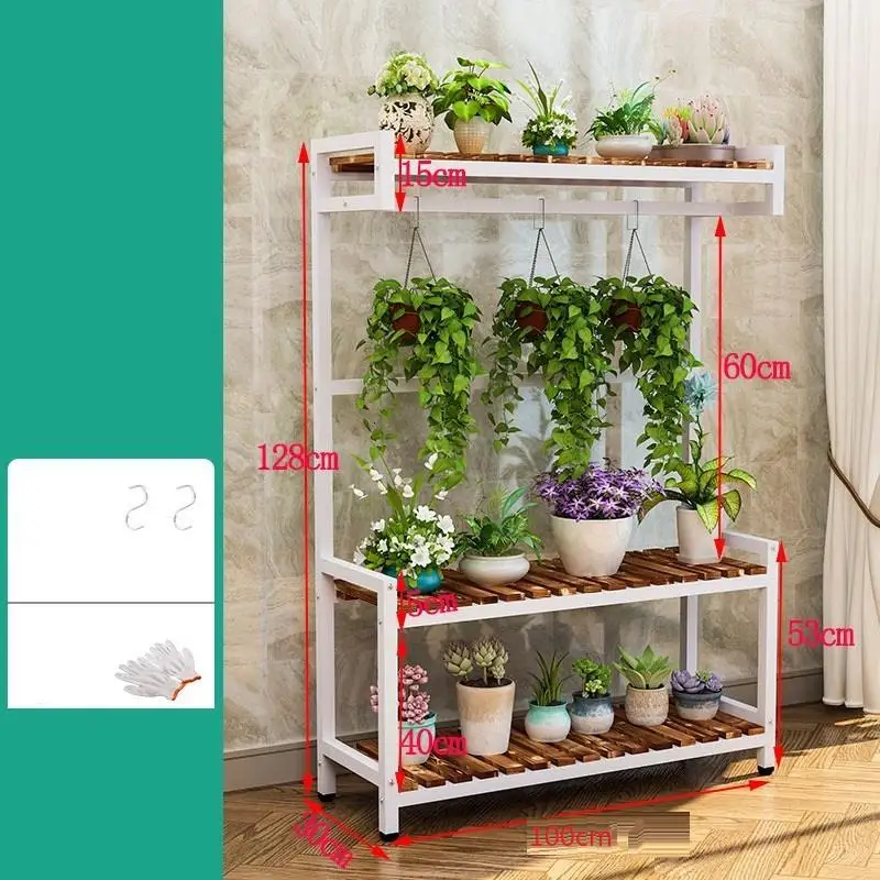 MODEL F Terraza Estanteria Жардин Etagere Планте Escalera Decorativa Madera Stojak Na Kwiaty балкон Цветочная полка стойка подставка для растений - Цвет: MODEL F
