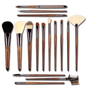 

2020 Makeup Brushes Set 15Pcs Natural Synthetic Hair Professional Beauty Tools Kit Powder Foundation Eyeshadow Eyebrow