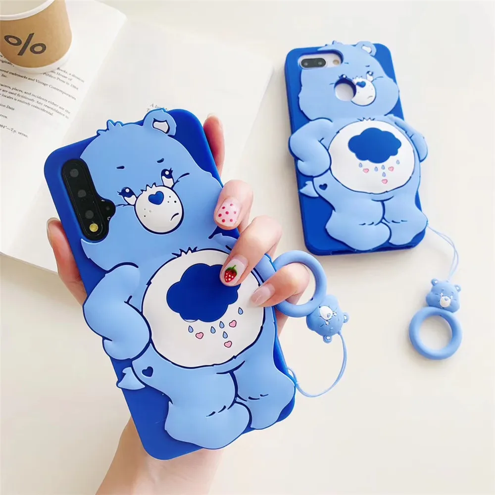 

Cute Care Bears phone Case For Huawei P20 P20pro P30 P30pro mate 20 mate 20pro mate 20x Lovely charm Back soft Silicon Cover