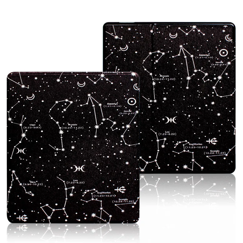 Constellation Магнитная Обложка с рисунком чехол подходит " Kindle Oasis / читалка для Kindle Oasis 2/3 Авто сон/Пробуждение нежный чехол - Цвет: Constellation