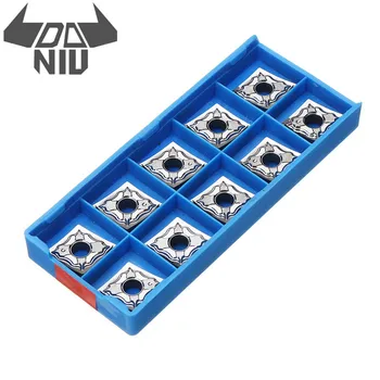 

DANIU 10pcs CNMG120404-AK Carbide Insert MCGNR/L1616H12 Tool Holder Insert Used for Aluminum Tool