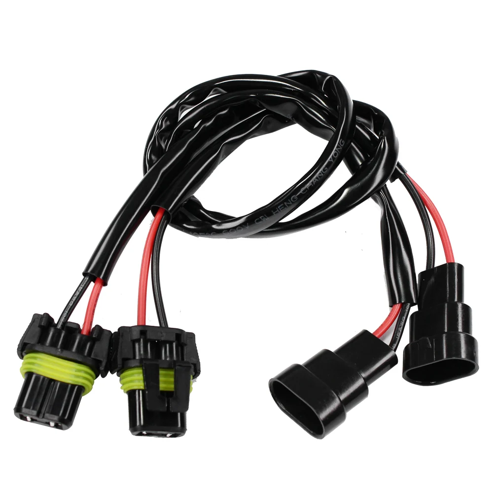 

YUNPICAR 9006 9005 HB3 HB4 Sockets Male Female Adapter Extension Wiring Harness Connector for LED Headlight Fog Light