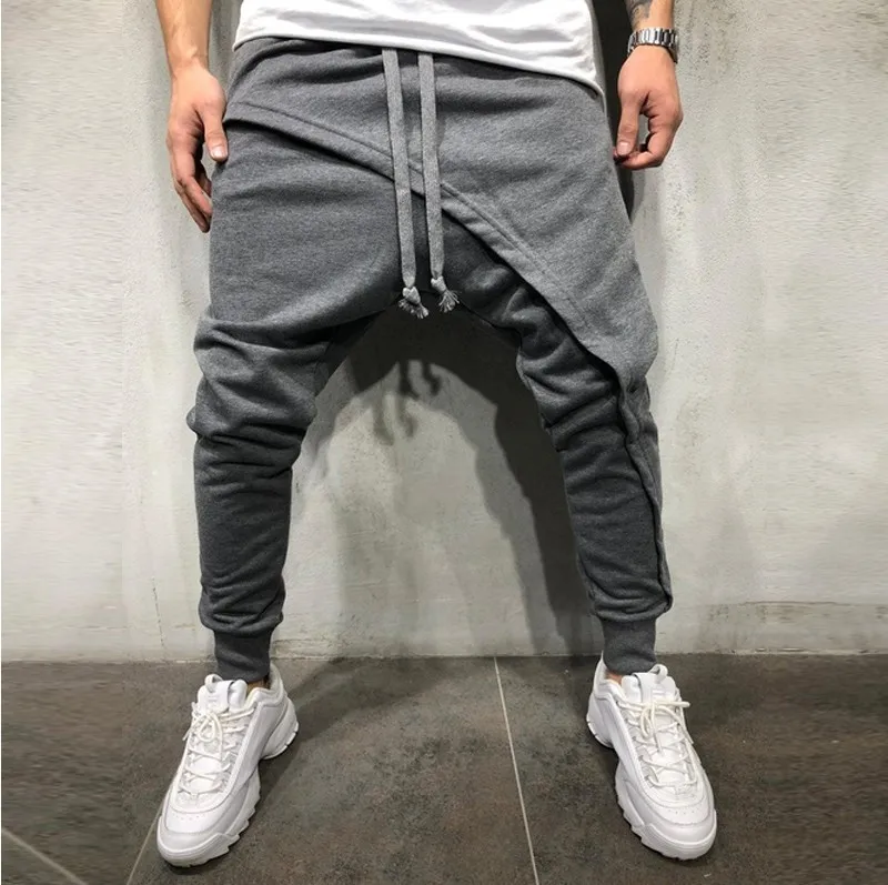 Men Joggers Harem Pants Jogger Hombre Drawstring Plus Size Baggy Sweatpants Hip Hop Trackpants M-3XL Drop Crotch Male Trousers Men Joggers Harem Pants Jogger Hombre Drawstring Plus Size Baggy Sweatpants Hip Hop Trackpants M-3XL Drop Crotch Male Trousers