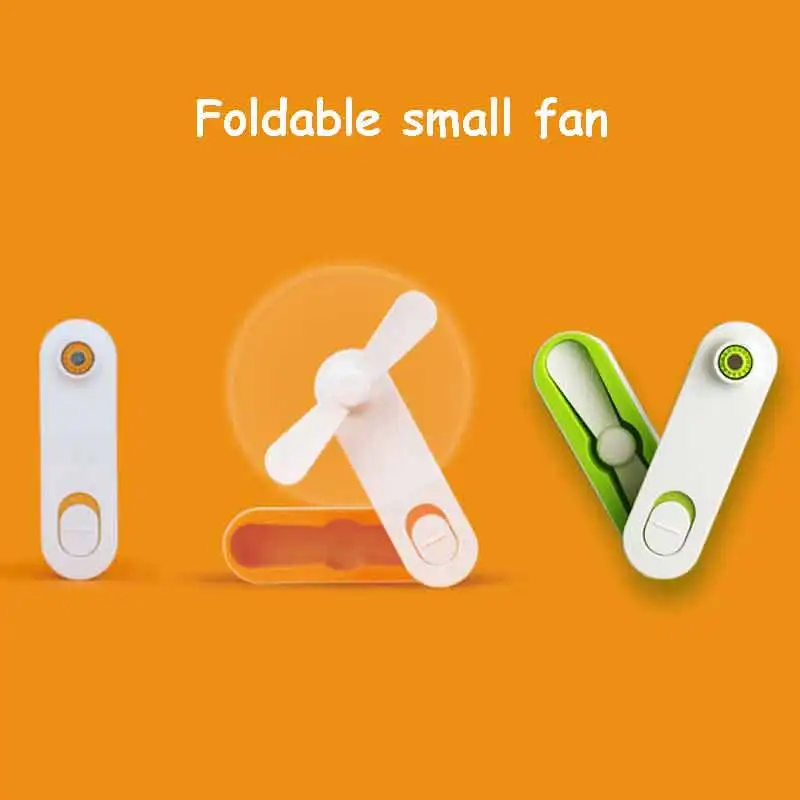 

Portable Mini Folding Fan Handheld Fan USB Charging Small Fan Outdoor Pocket Small Fan Student Dormitory Office Desktop Fan