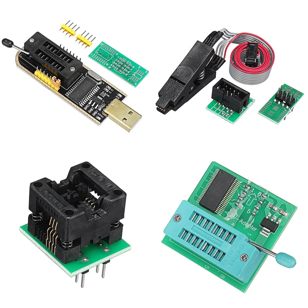 EEPROM биос USB программатор CH341A SOIC8 зажим 1 8 V адаптер OD889|Модули для умного дома| |