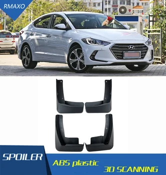 

For Hyun dai Elantra 2016-2018 Mudflaps Splash Guards Front With the color and rear Mud Flap Mudguards Fen der Modified special