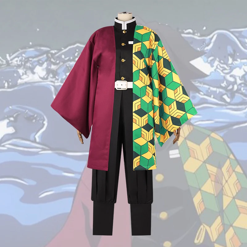 Günstige Anime Comic Dämon Slayer Kimetsu keine Yaiba Cosplay Kostüme Tomioka Giyuu Cosplay Kostüm Uniformen Halloween Klinge Von Dämon