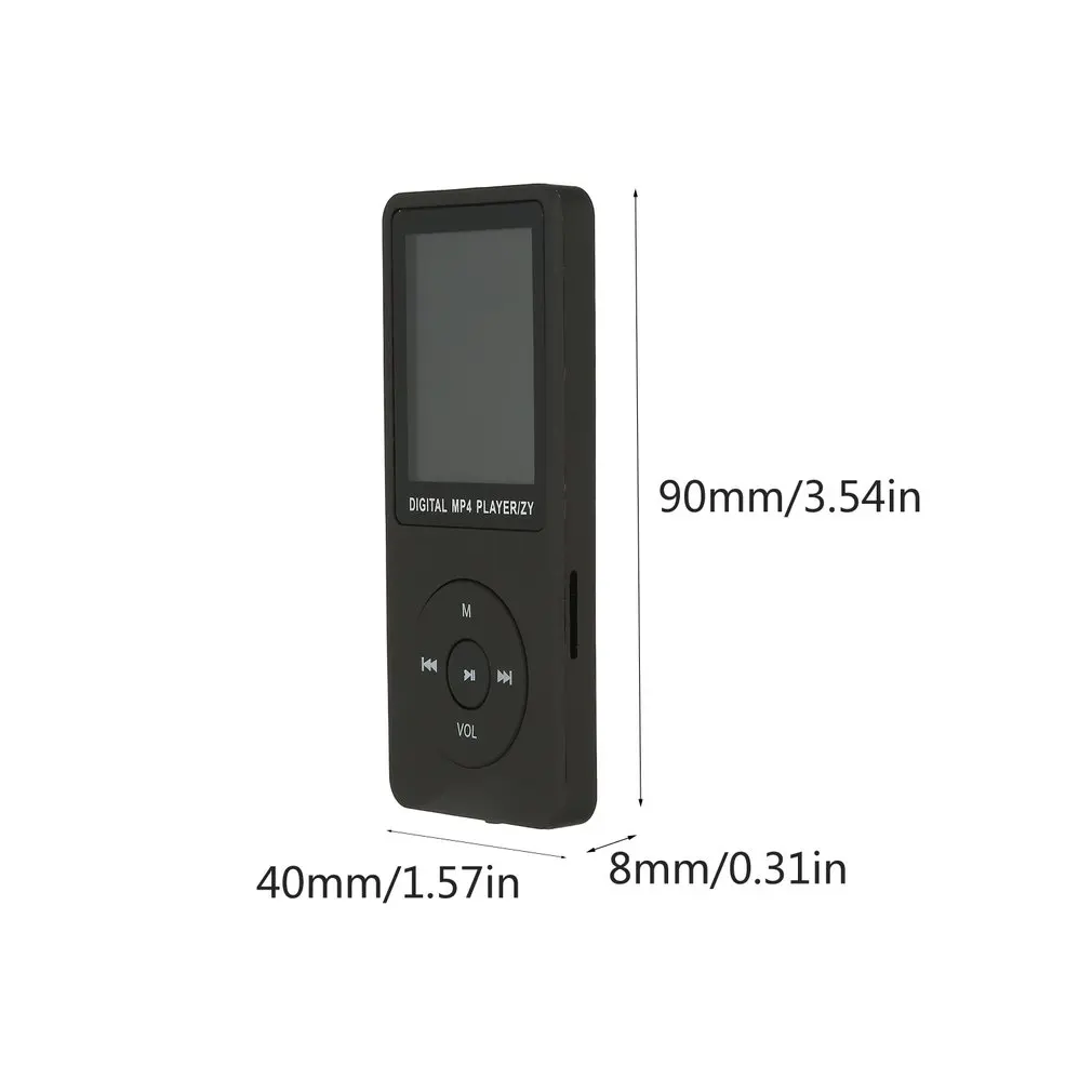 Спортивный MP3 ультра-тонкий легкий портативный экран MP3 музыкальный плеер MP4 портативный 1,8 дюймов Студенческая карта вставки