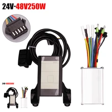 

24-48V 250/350W Aluminum Multiple Security Protection Electric Brushless Controller LCD Display Panel For Bicycle Scooter Motor