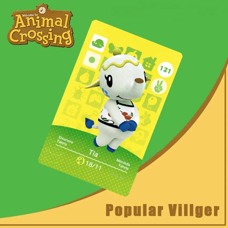 

121 Animal Crossing Amiibo Card Tia Amiibo Card Animal Crossing Series 2 Tia Nfc Card Work for Ns Games Dropshipping