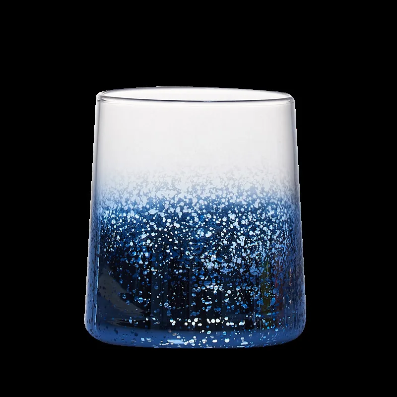 

Creative Star Egg Cup European Style Plating Color Large Capacity Lead-Free Glass Cup Household Crystal Juice Cup Beer Cup