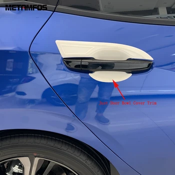 

For Honda Civic 2020 2021 Carbon Fiber Door Handle Bowl Cover Molding Trim Decoration Sticker Exterior Accessories Car Styling