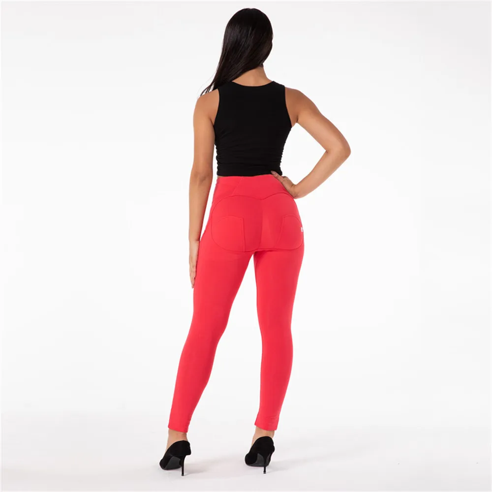 Shascullfites gym and shaping Red High Waisted Leggings Running Ladies  Running Tights Bum Lift Compression Yoga Pants Zipper Fly - AliExpress