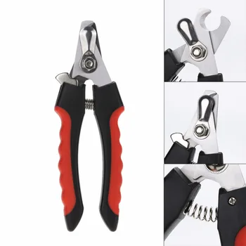 

Professional Pet Dog Nail Clipper Cutter Stainless Steel Grooming Scissors Clippers for Animals Cats with Loc dog supplies