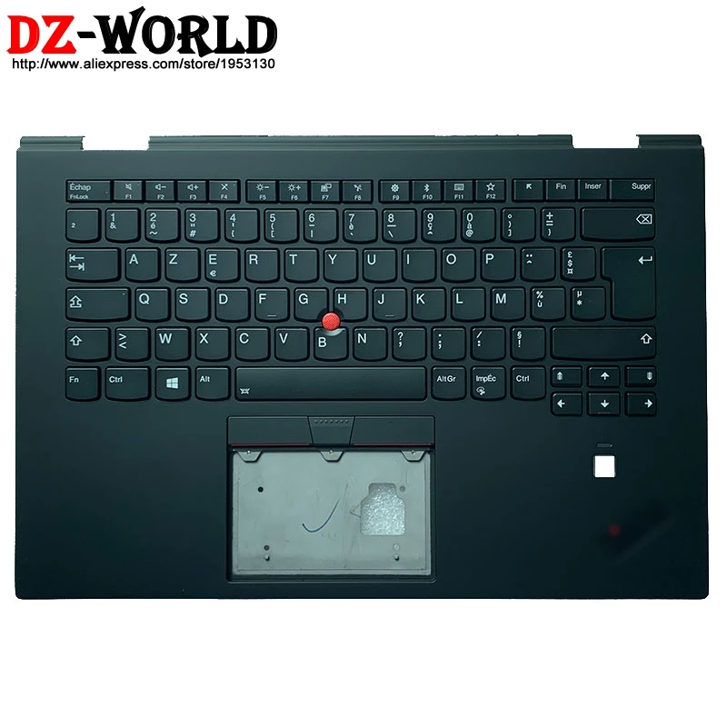 FR French Backlit Keyboard with Shell C Cover Palmrest Upper Case for Lenovo Thinkpad X1 Yoga 3rd Gen Laptop 01LX831 | Компьютеры и