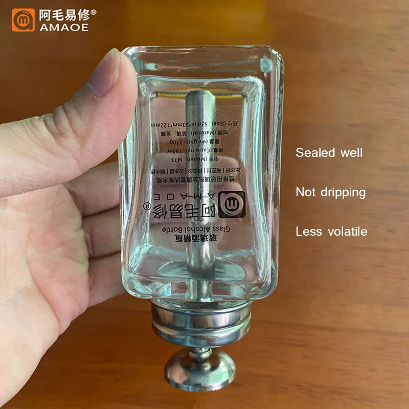 Glass Washing Water Bottle Plastic Alcohol Bottle Metal Suction Pipe Pressing Type Automatic Water Bottle For Repair Clean Tools