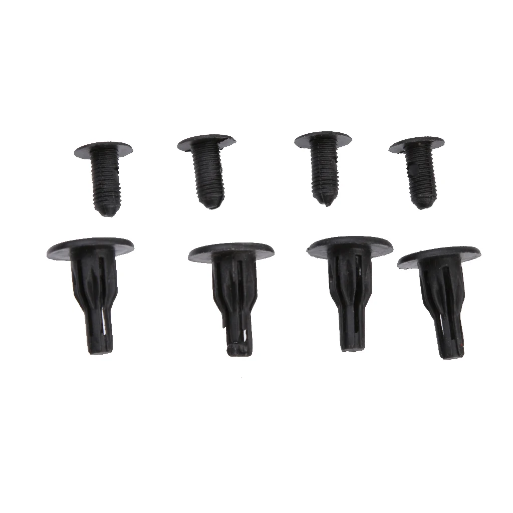 Black  Push Type Fastener Retainer Clip For Honda 90505 SM4-003 Pack Of 30