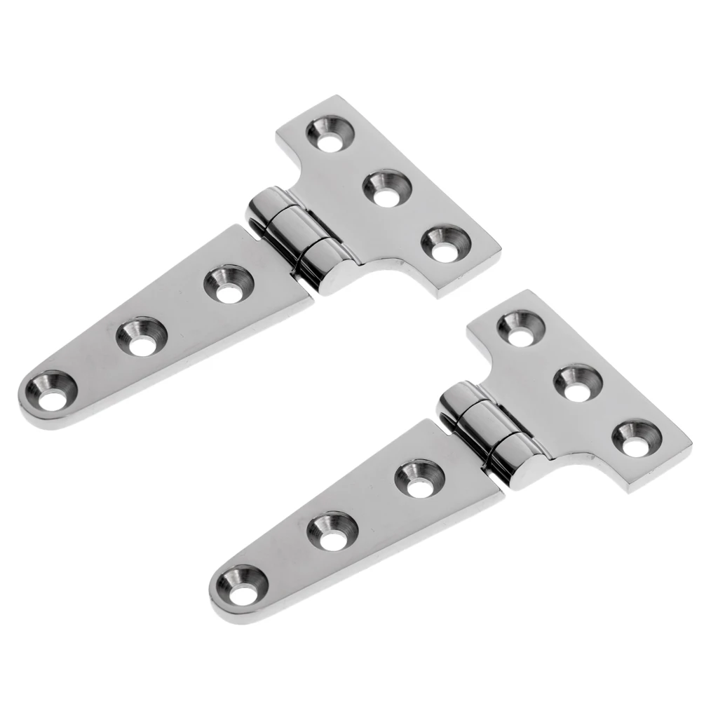 MagiDeal Heavy Duty Stainless Steel Shed Gate Garden Door Strap T Hinge 10cm