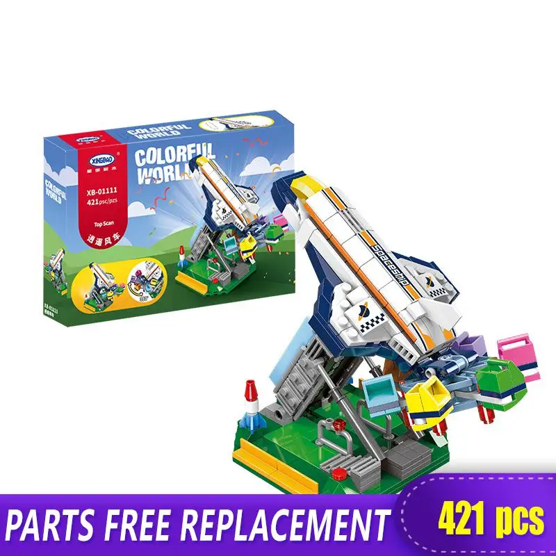 

Top Scan Building Blocks For 421pcs Kids Amusement Park Adulthoodbrick Block Xingbao 01111