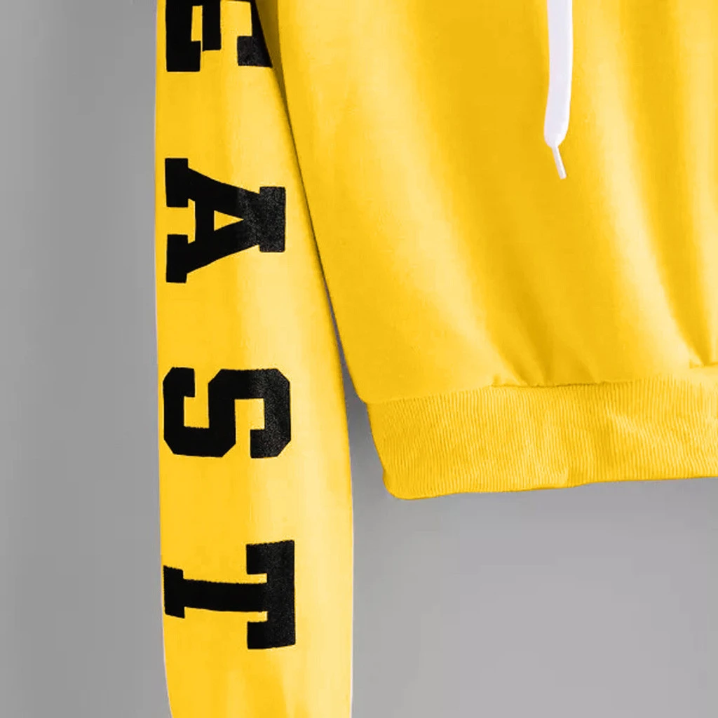 Womens Streetwear Autumn Letters Long Sleeve Hoodie Sweatshirt Spring Hoodies Female Winter Sweatshirts Girl Ladies 809