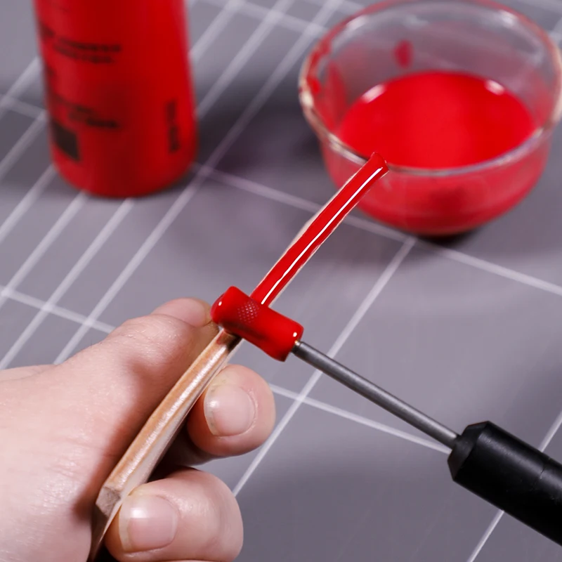 

DIY Dual Head Brass Head Leather Edge Oil Gluing Dye Pen Applicator Speedy Paint Roller Tool for Leather Craft Tools Double head