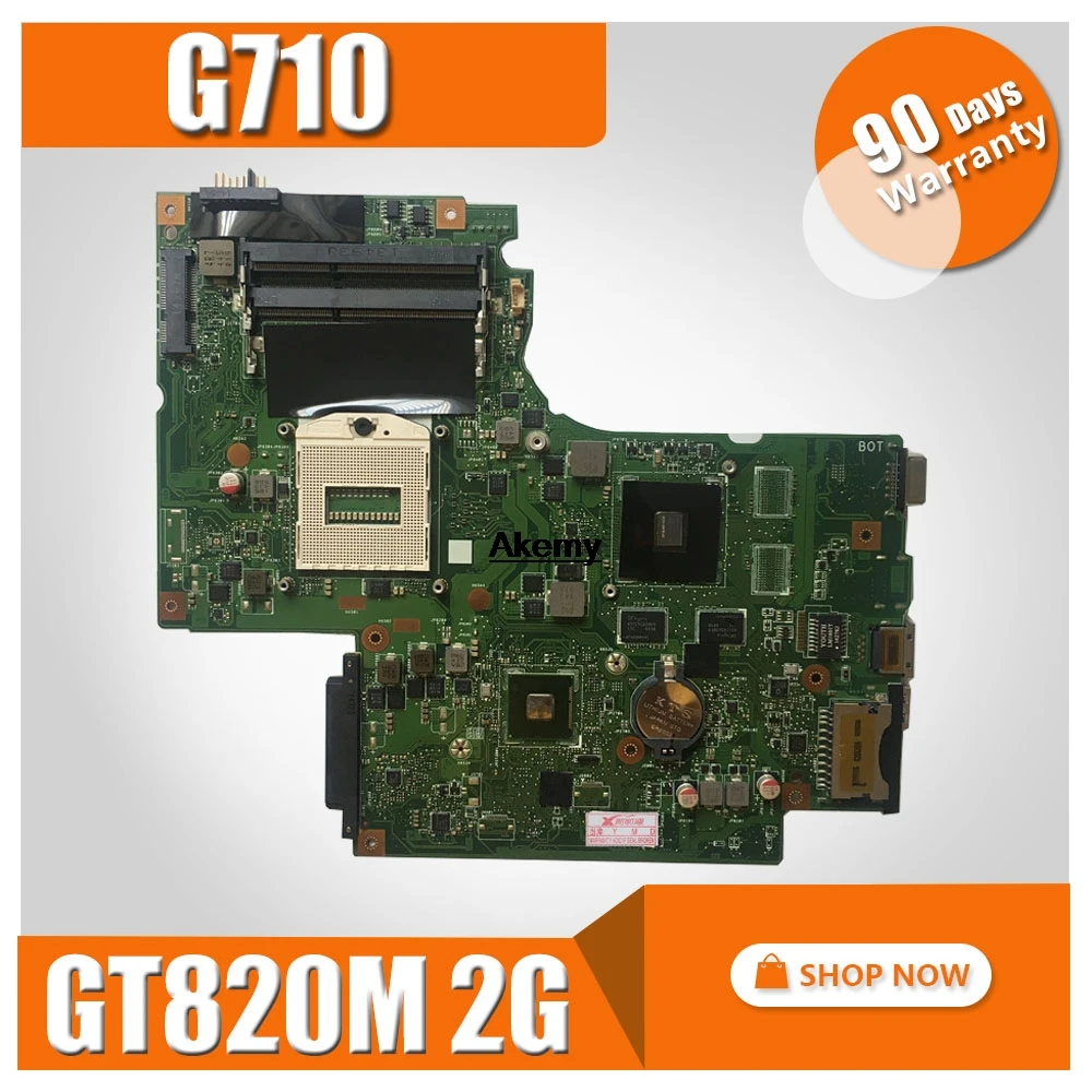 DUMB02 материнская плата REV: 2,1 Для lenovo G710 Материнская плата ноутбука G710 материнская плата чип видеокарты GT820M 2G тестовая работа
