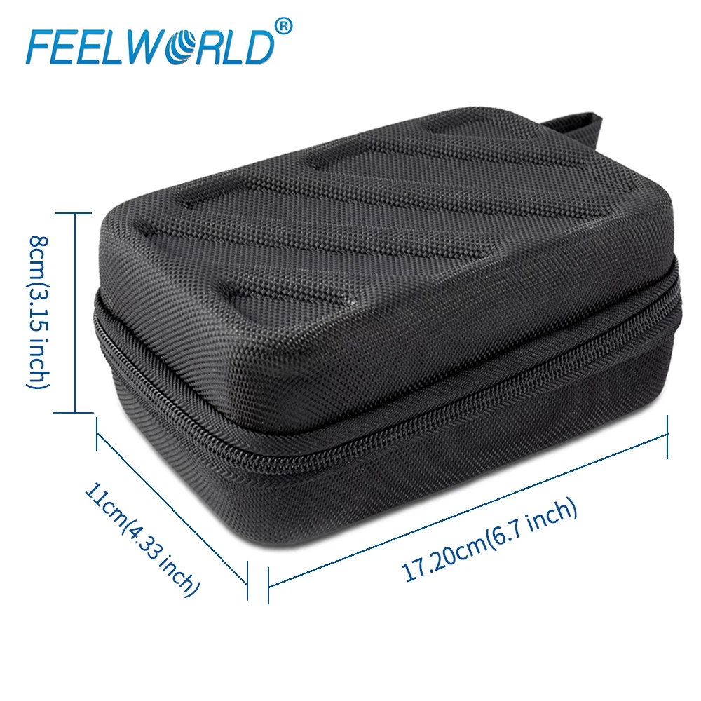 Feelworld Портативная сумка для F5 FW568 F570 F6 монитор для полевой камеры черный чехол для переноски монитора(17,2x11x8 см