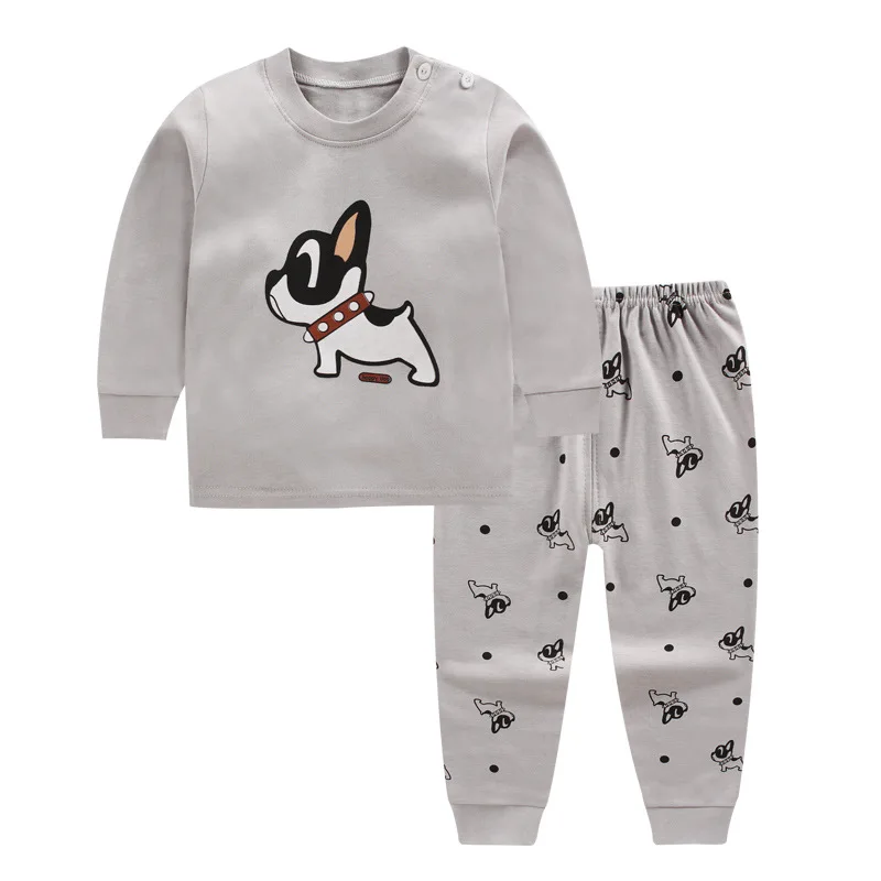 M07 Luna Blanco/От 6 месяцев до 4 лет комплекты одежды из 2 предметов для маленьких мальчиков детские комплекты нижнего белья с длинными рукавами для мальчиков Одежда для маленьких мальчиков из 2 предметов - Цвет: M07