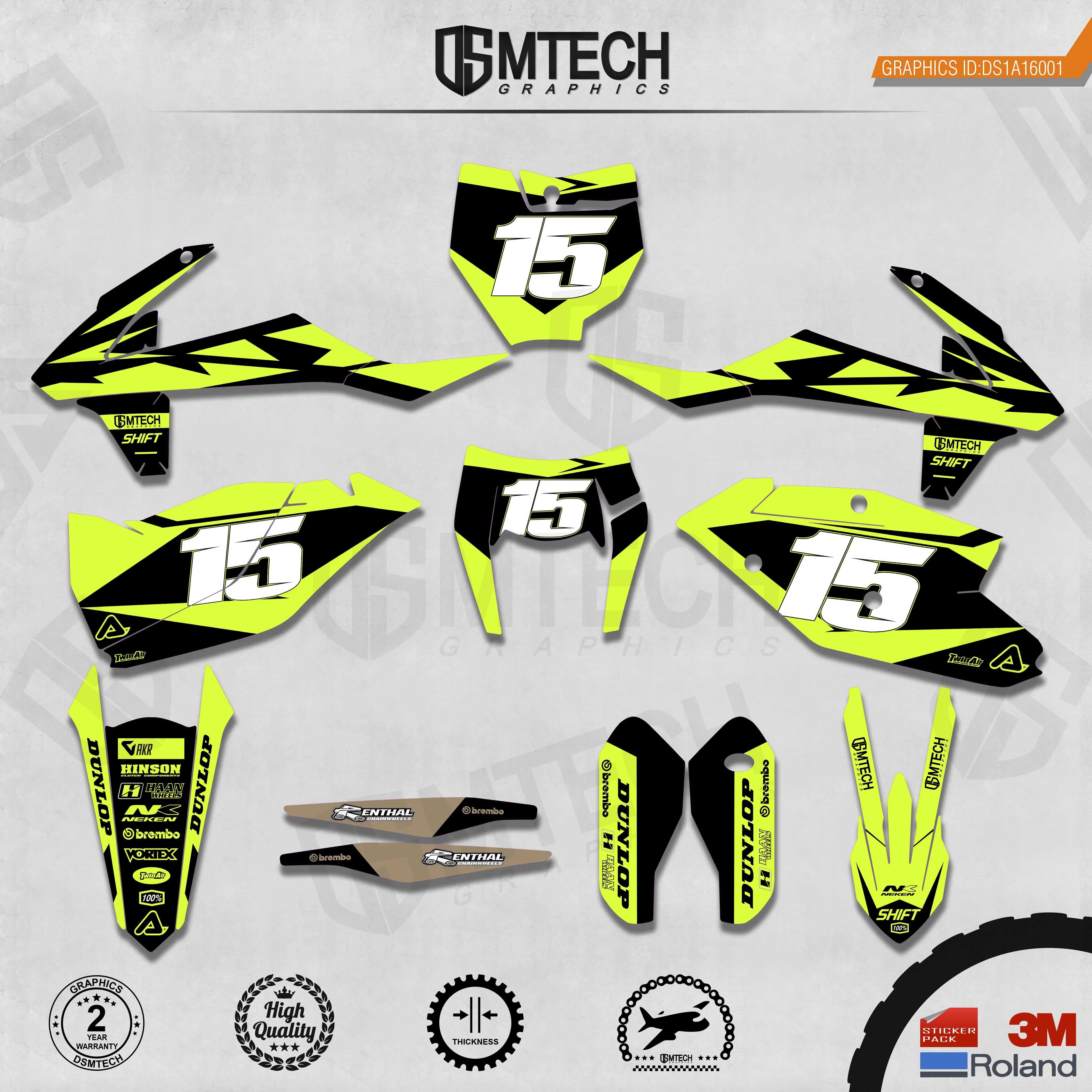 DSMTECH Фотообои наклейки 3M пользовательские для KTM 2017-2019 EXC 2016-2018 SXF 001 | Автомобили и