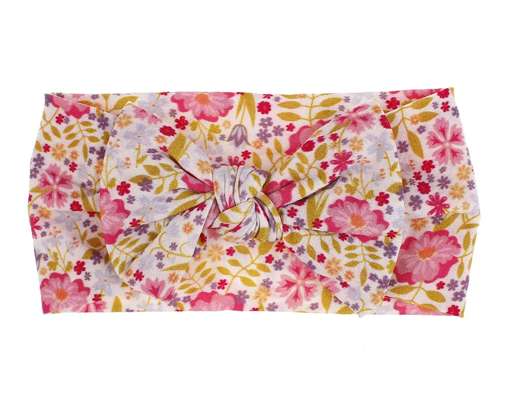Бохо Новорожденный Малыш повязка на голову с фруктовым принтом лента эластичный детский головной убор детская лента для волос девочка бант аксессуары для волос - Цвет: Type 2