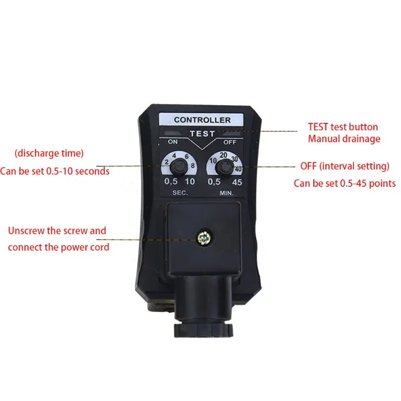 AC 220V 1/2 дюйма электронный Timed 2 Way воздушный компрессор газовый бак автоматический сливной клапан