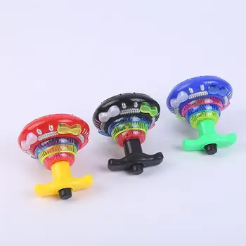 

3pcs Flashing Music Gyro Spinning Top Gyrator LED Shining Toys Party Supplies Kids Toys Funny Birthday Gift