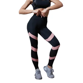 

Casual Leggings Women Black Mesh fitness pants women High Waist Legins Push Up Punk Leggings workout sportleggings