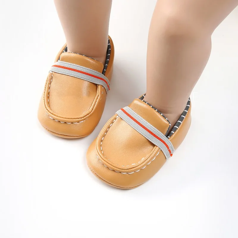 Для маленьких мальчиков ShoesToddler для ползунов, новорожденных детская обувь с бантиком Bean для маленьких мальчиков обувь для девочек из искусственной кожи первые ходоки Y13