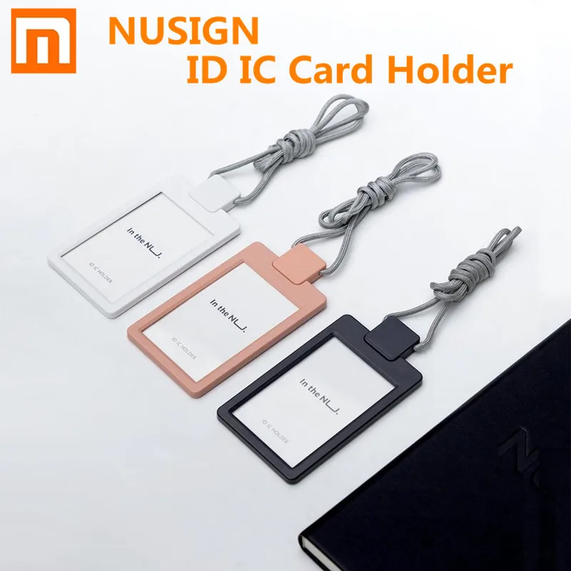 

Xiaomi Nusign ID IC Card Holder With Nylon Lanyard Employee Name ID Card Cover Work Certificate Identity Badge Holder