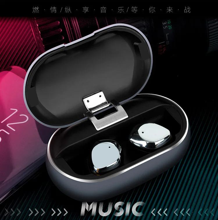 

TWS X26 Bluetooth Earphone 5.0 True Wireless Earbuds Smart Waterproof Stereo Hifi with Charging Case 10MM Titanium Film