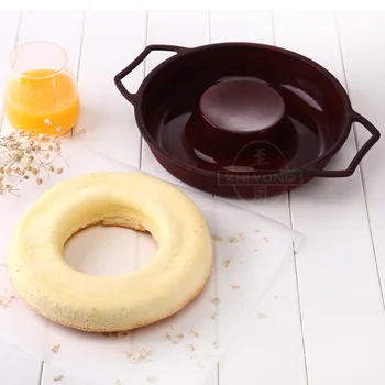 

Edible Silicon Cake Mold Large round Hollow Chiffon Cake Mold High Temperature Oven Birthday Cake Baking Tool