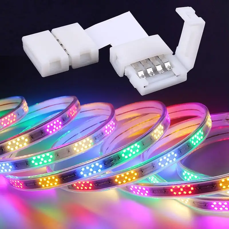 RGB Светодиодная лента l образный разъем 4Pin адаптер освещения 10 мм без