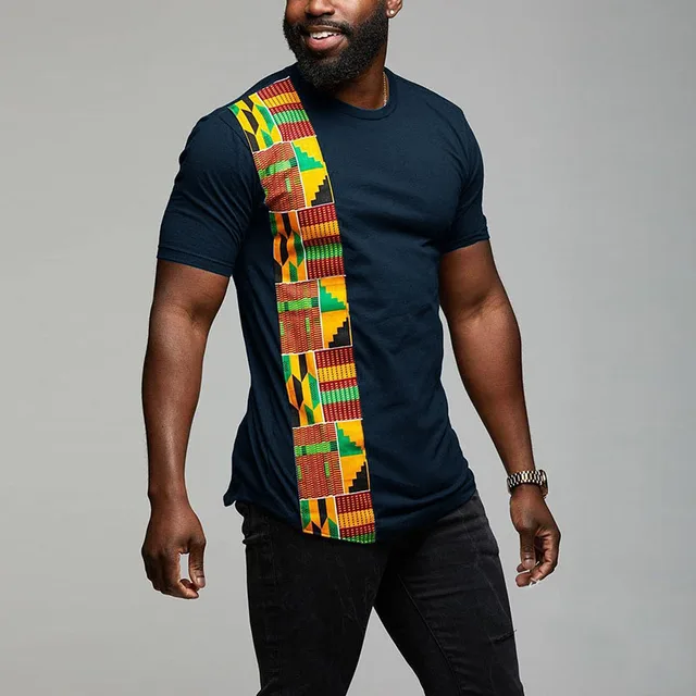 Olori African  T Shirt Patchwork  Print - Image 4