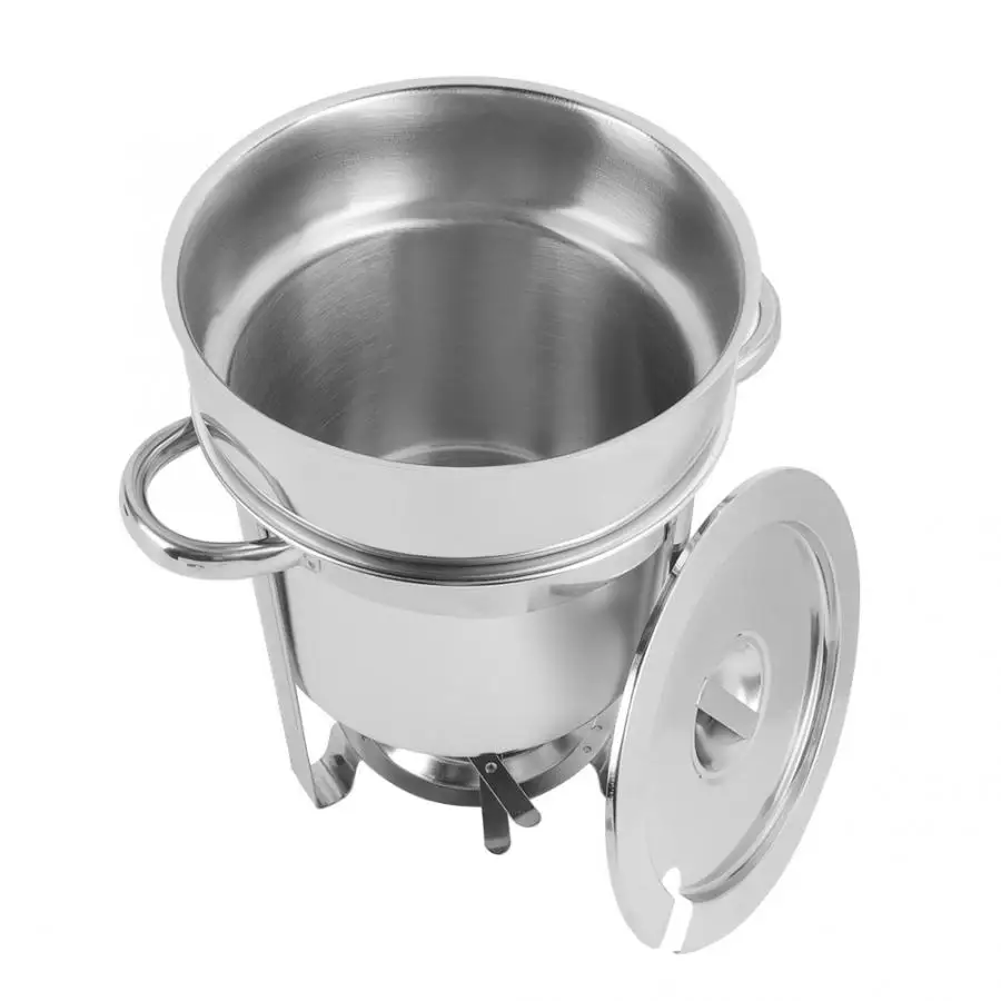 Soup Pot Multicooker 7L Large Capacity Stainless Steel Round Soup Chafer Pot Boiler Heater for