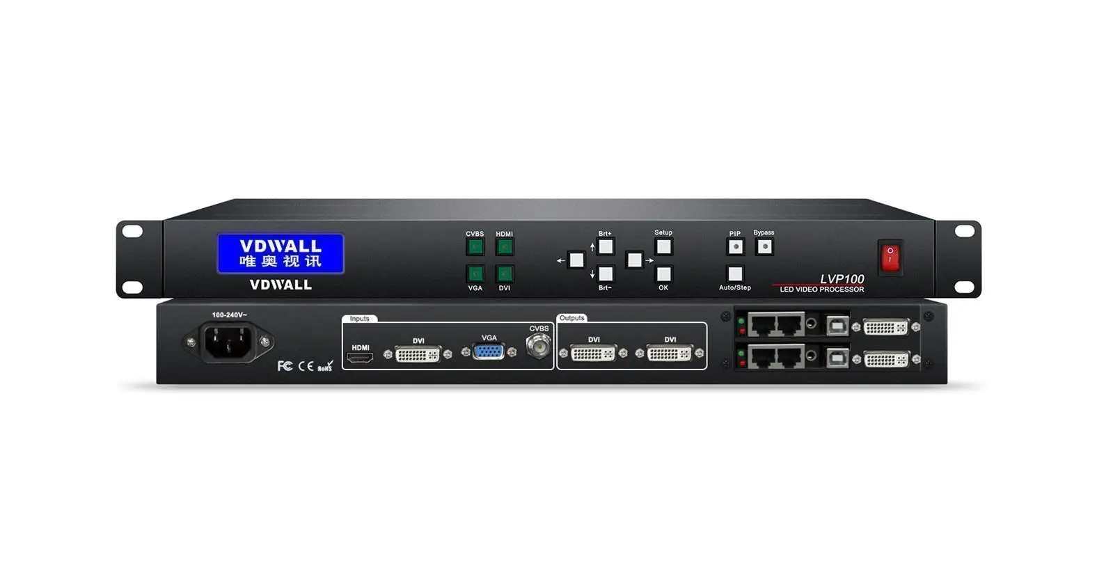 

VDWALL LVP100 LED video processor Cost-effective/ HD display/ high stability